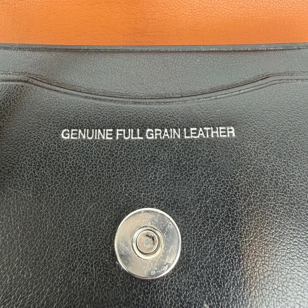 Coach Bandit Wallet Black Luxe Refined Calf Leather Silver Tone 4
